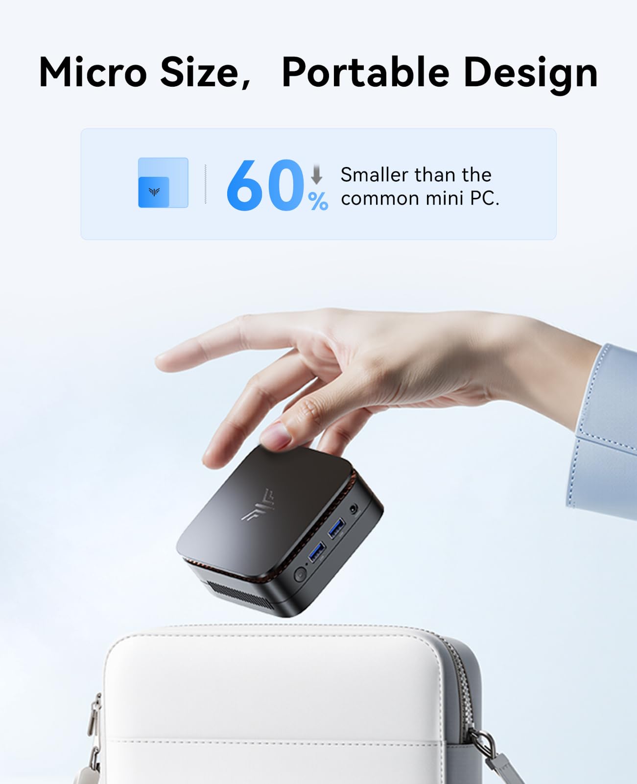 Mini PC Essenx E1 シルバー 8GB RAM 256GB SSD