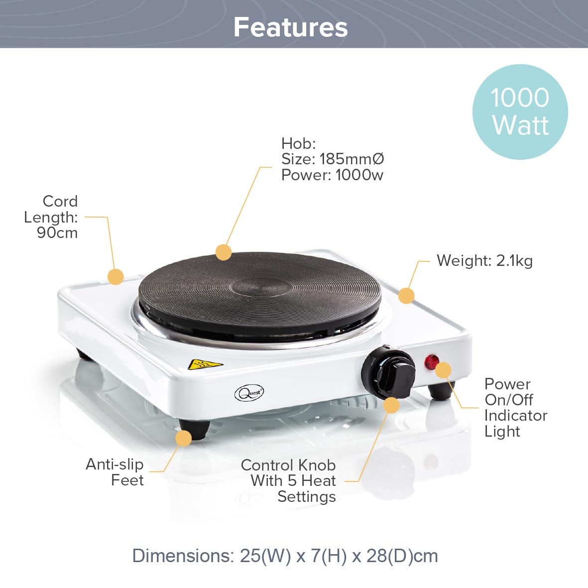 Quest Single Hot Plate