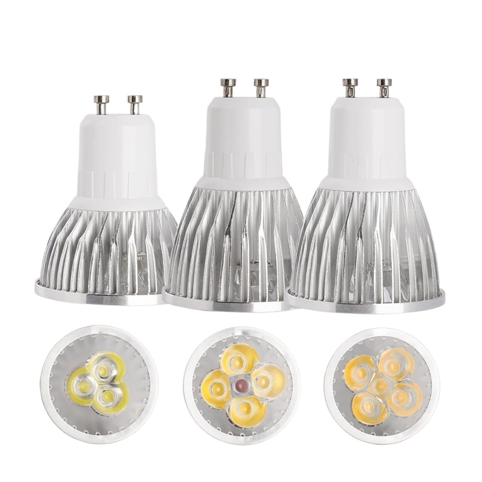 Jasne światło 3 W 4 W 5 W GU10 Żarówki LED Ściemnialne Reflektor AC85-220 V 110 V Cool/Ciepłe Białe Światła (Ciepłe białe, 4W)
