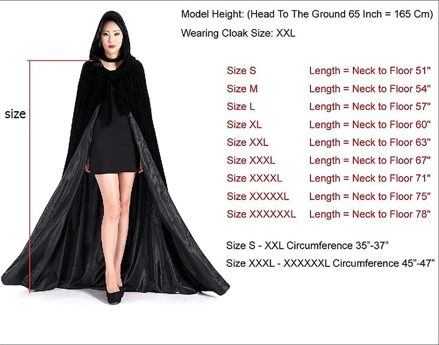 Cape à capuche longue en velours unisexe pour Halloween, Noël, cosplay
