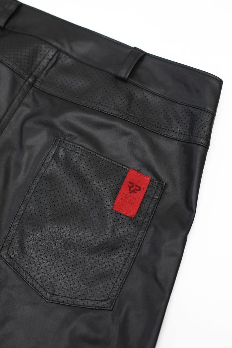 Regnes Fetish Planet Lange Herren Wetlook Hose schwarz matt mit Reißverschluss und Taschen Männer Pants