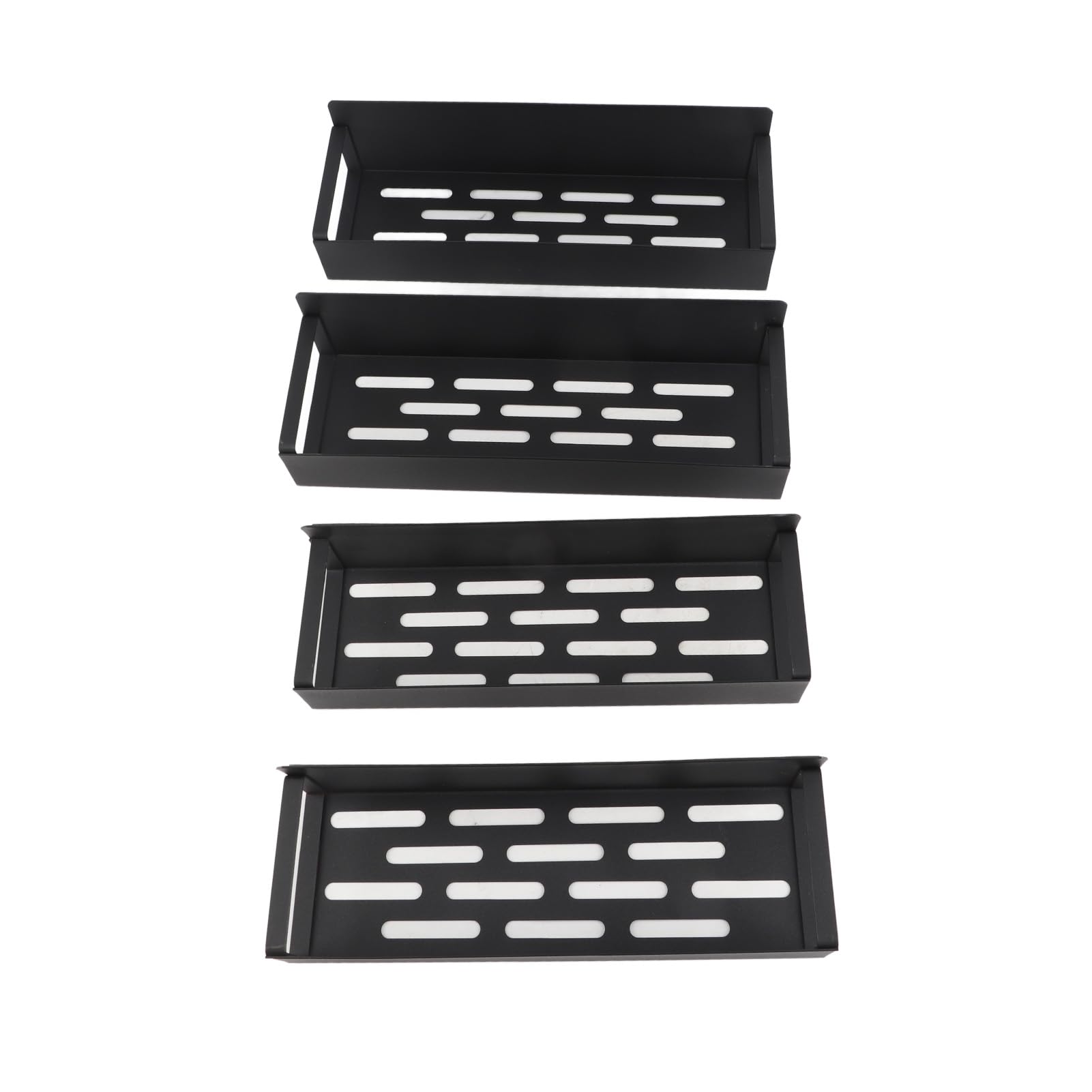 Gonetre Estante de Almacenamiento Lateral para Frigorífico, Estante de Especias de Hierro Magnético para Refrigerador de Cocina, con Fuerte Adsorción, No Necesita Taladro (Juego de 4 piezas.)