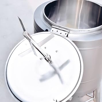 Kolice Commercial 100L Milk Pasteurizer Pasteurization Machine Sterilization Dairy Pasteurizer for Milk, Ice Cream Mix., Juice, Beer-220V, 3 Gear Pasteurization Control, Double Layers,No Freezing
