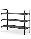 Kitsure Shoe Rack for Closet&comma; Sturdy and Long-Lasting Shoe Shelf&comma; Shoe Rack for Entryway&comma; Personalized DIY Shoe Organizer&comma; Shoe Rack Organizer for Space-Saving&comma; 27&period;6" x 11&period;8" x 22&period;6"&comma; Black