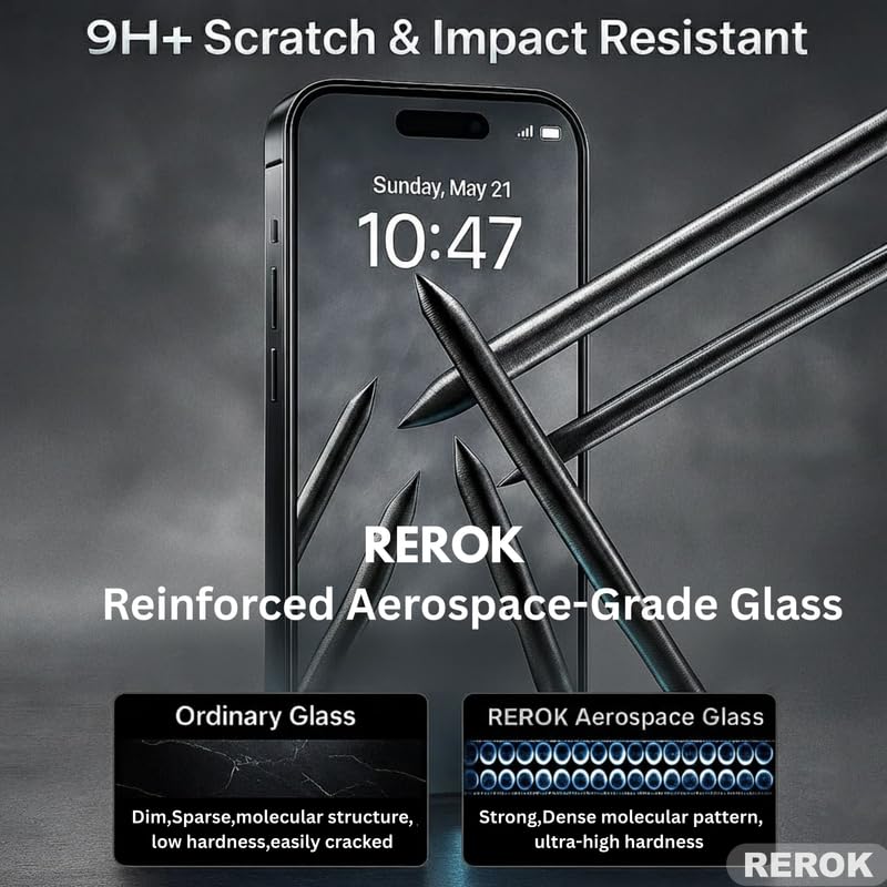 Image of Military-Grade Tempered Glass Screen Protector Compatible with Nothing Phone 2 [Pack of 2] | Edge-to-Edge, Oleophobic, Case Friendly, Easy Installation Kit