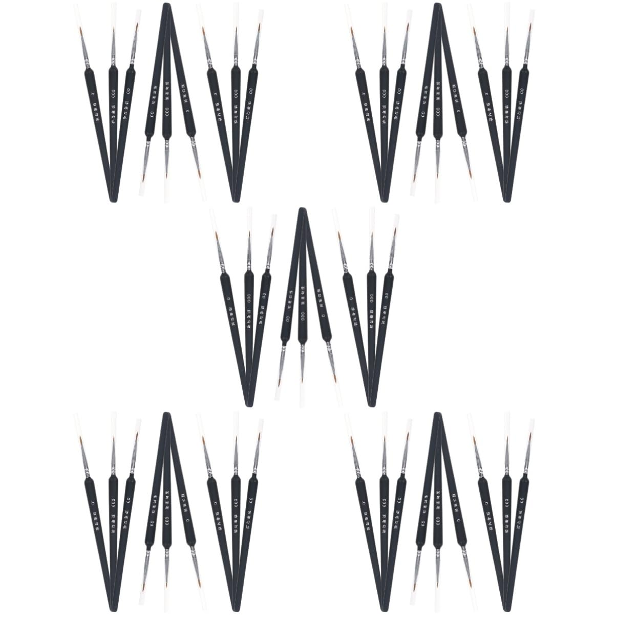 VILLCASE 45piezas Pinceles De Acuarela Portátiles para Artistas Pinceles Profesionales De Material Wolf Hair para Pintura Escolar y Manualidades