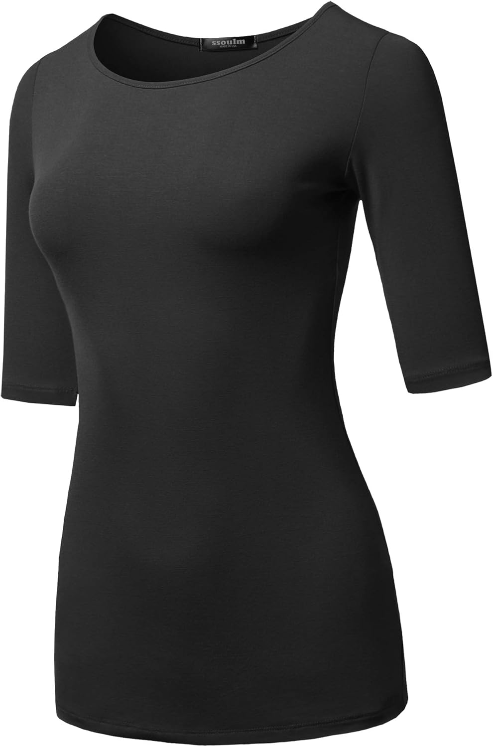 SSOULM Women's Basic Stretchy