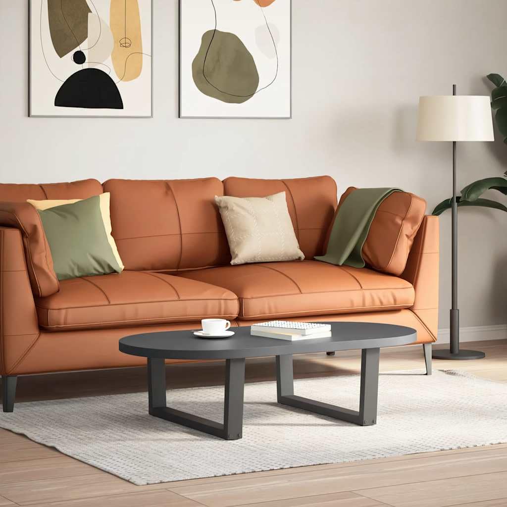 Modernas patas de mesa de centro con superficie recubierta de polvo, 2 patas de mesa de centro en forma de V de acero antracita con nivelación ajustable para suelos irregulares, fáciles