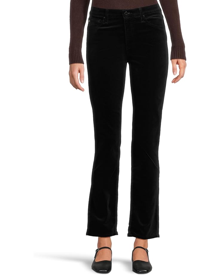 AG Jeans Mari Mid Rise Slim Straight Jean In Super Black - Main View