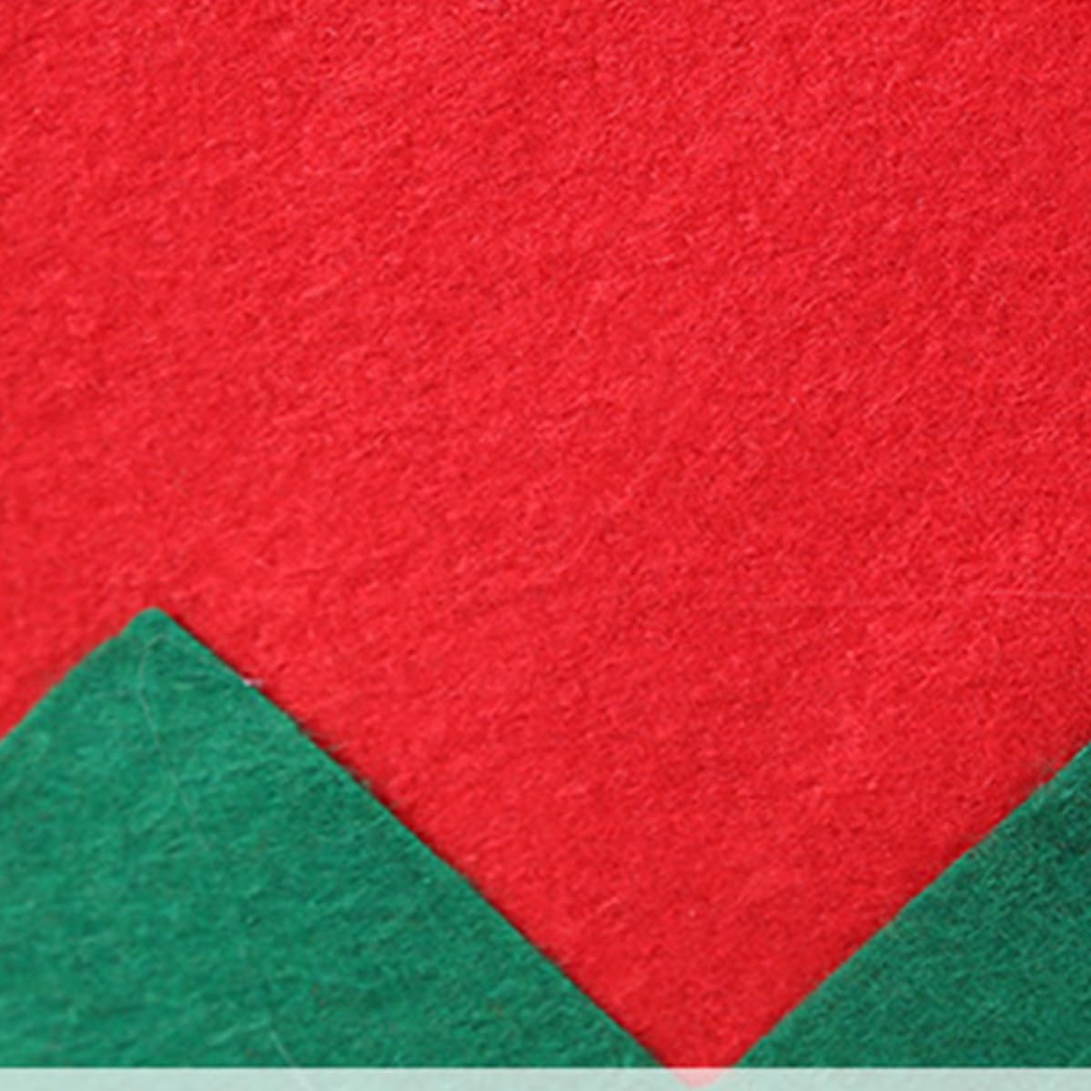 SEWACC Red Green Christmas Chair Cover Festive 6pcs Xmas Non-Woven Fabric
