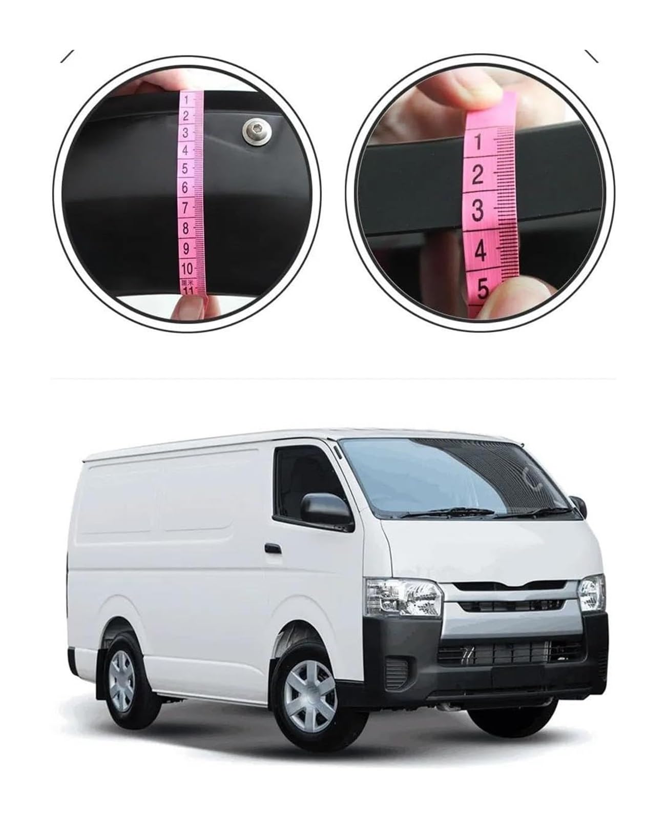 Für Toyota Für Hiace Für Pendler Van 2005 2006 2007 2008 2009 2010-2018 Kotflügelverbreiterungen Radlauf Kits Auto Radlauf Schutz