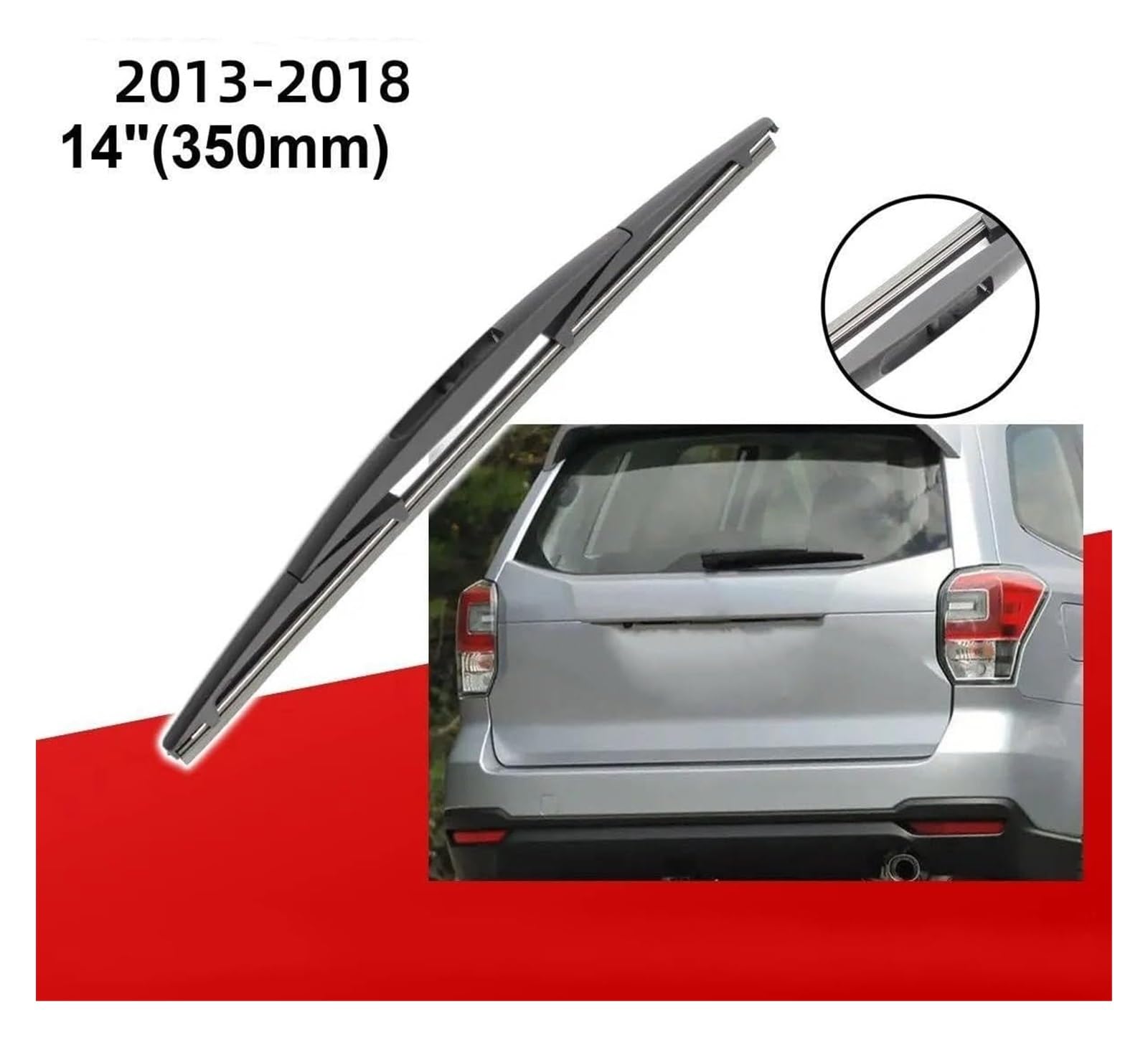 Escobilla Limpiaparabrisas Delantera Para Subaru Para FORESTER MK4 2013 2014 2015 2016 2017 2018 Limpiaparabrisas Delanteros Traseros Cepillos J Gancho Coche