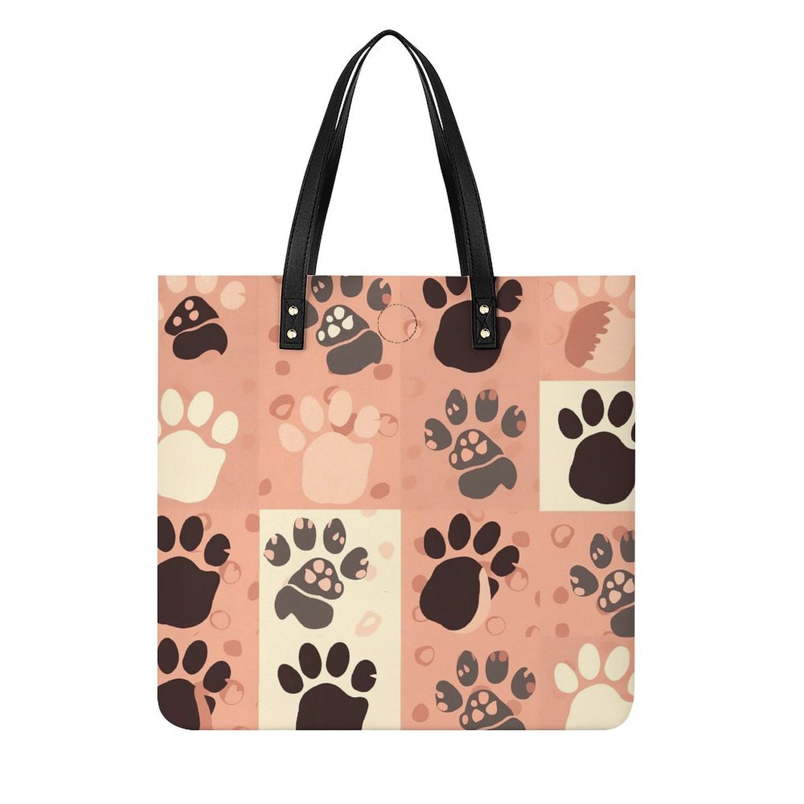 Sac à main en cuir imperméable blanc élégant avec design patte de chat - 8