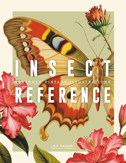 Insect Reference Book: Restored Vintage Illustrations for Artists and Designers (Reference Realm)
