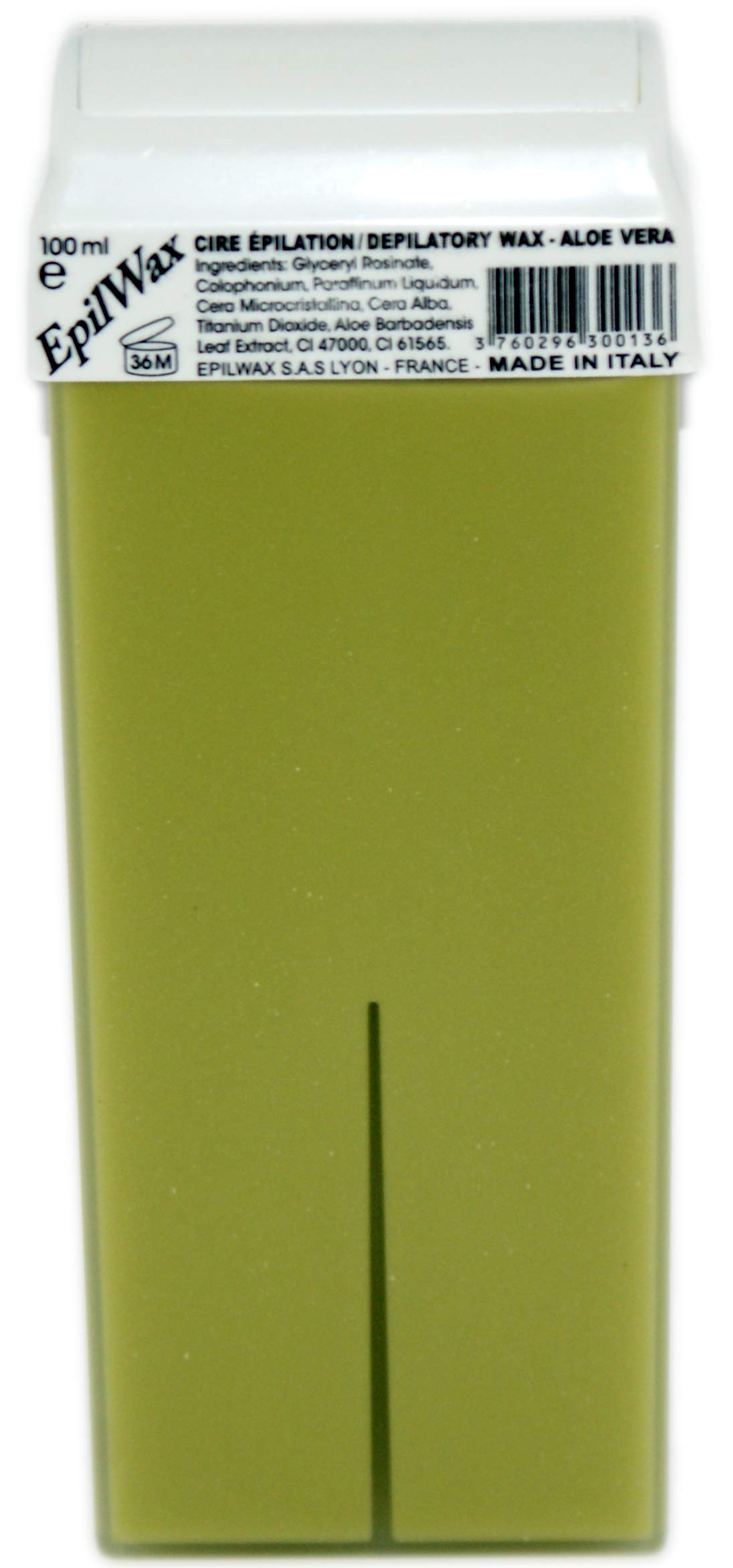 EpilWax - Kit Chauffe Cire Épilation Professionnelle avec 4 x Recharges Roll on Cire à l’Aloé Vera, 100 x Bandes d'Épilation et Huile après Épilation - Gamme Solo
