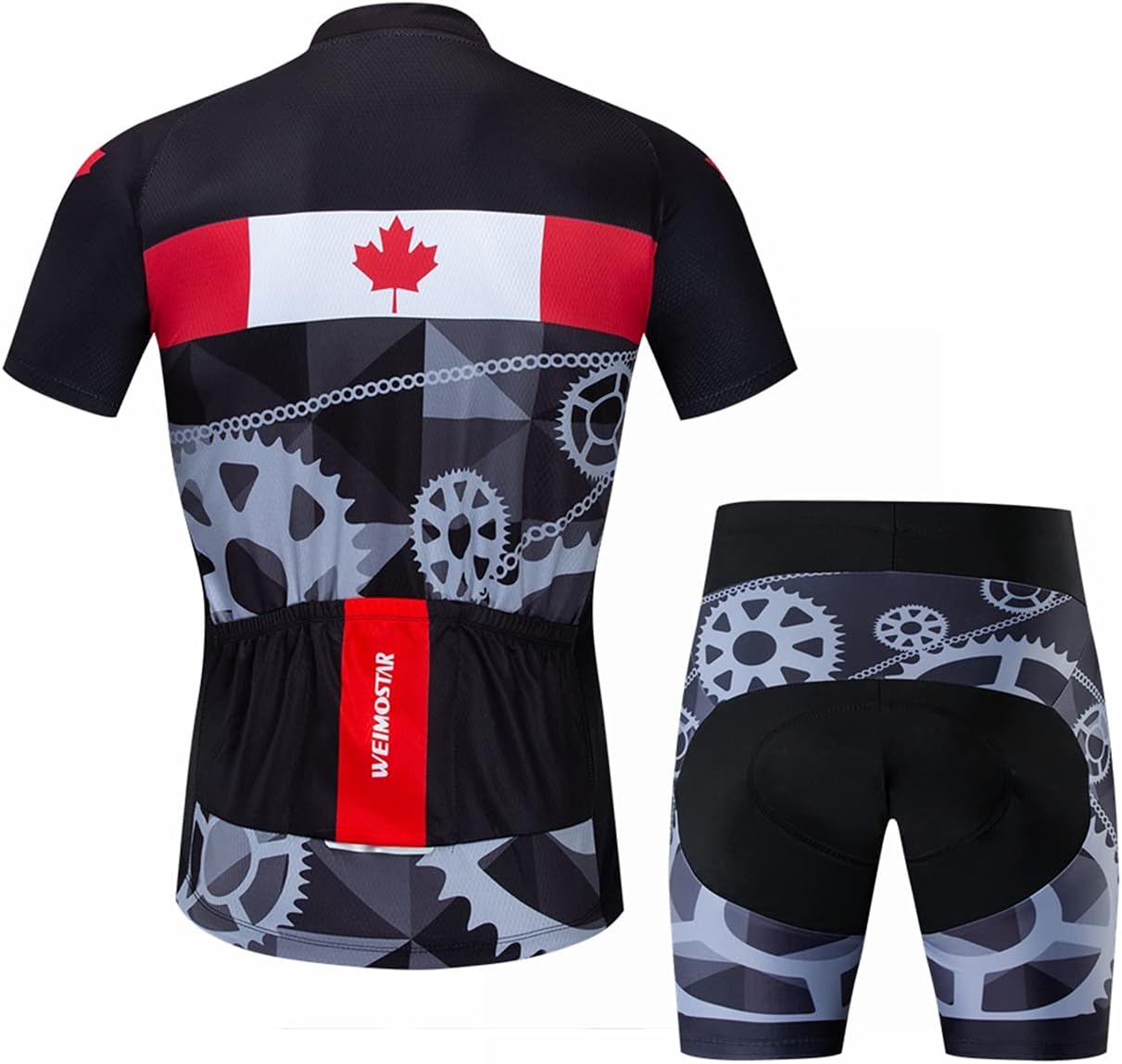Men Cycling Jersey Set Summer Short Sleeve Mountain Bike Clothes MTB Jersey Bike Suits Quick Dry Breathable