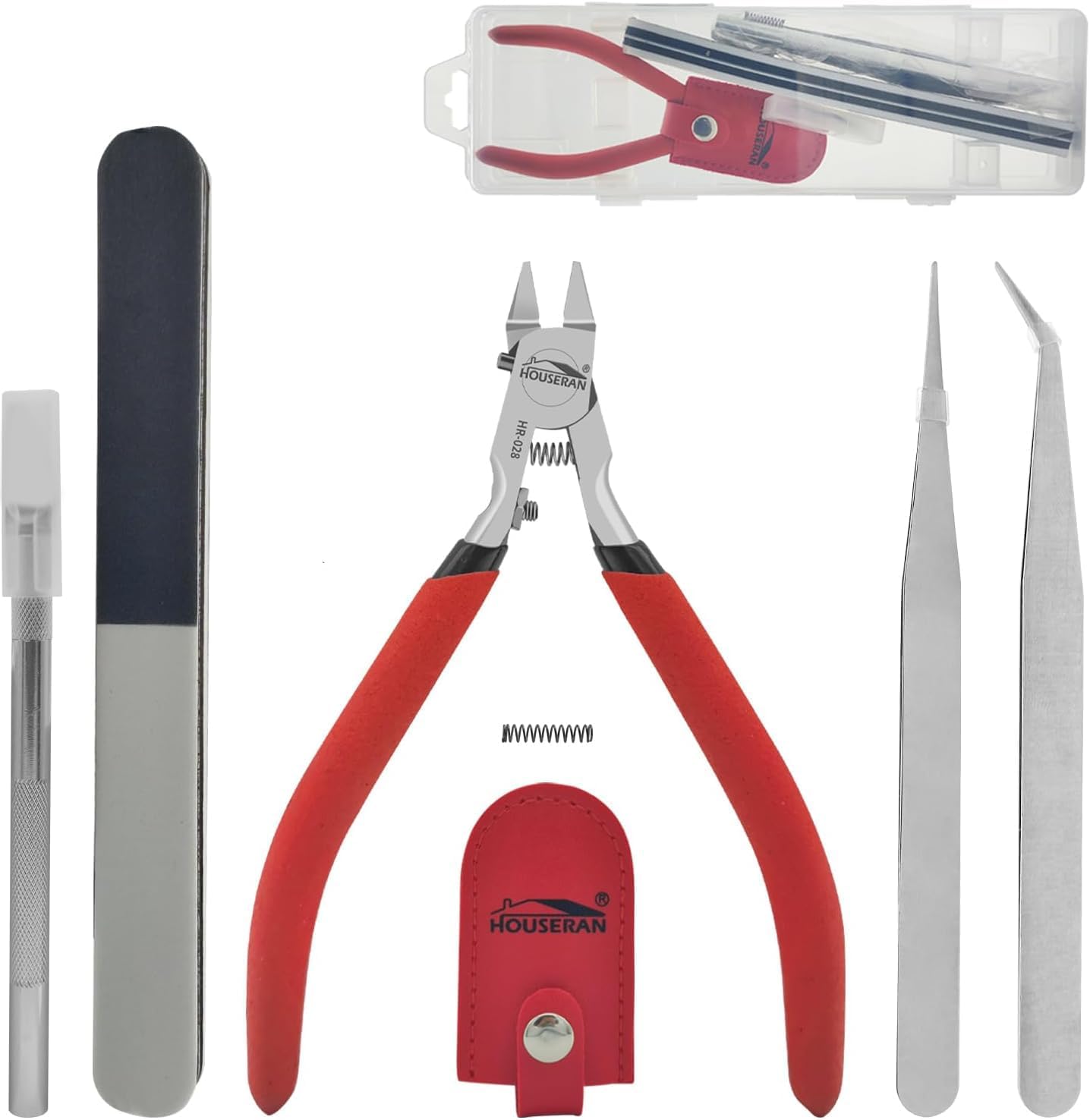 Model Nipper, Model Tool Kit for Gundam Repairing Plastic Model and Fixing, Red