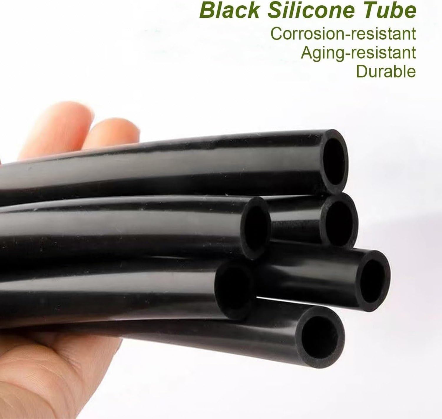 Silikonschlauch schwarz flexibel, 10 Millionen, Id 6mm od 12mm