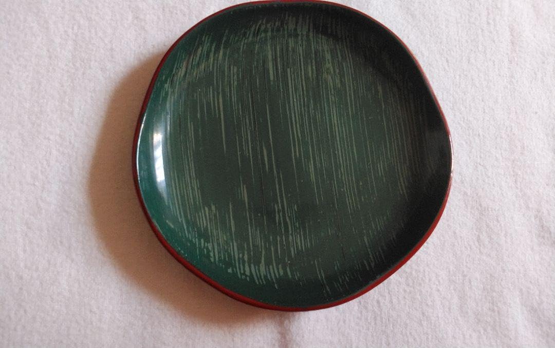 本漆塗り 天皇へ作品献上者の作品 銘々皿・茶托 本漆塗り