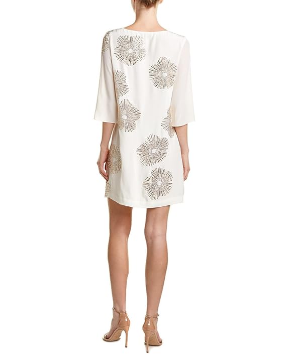 trina turk glitterati silk dress