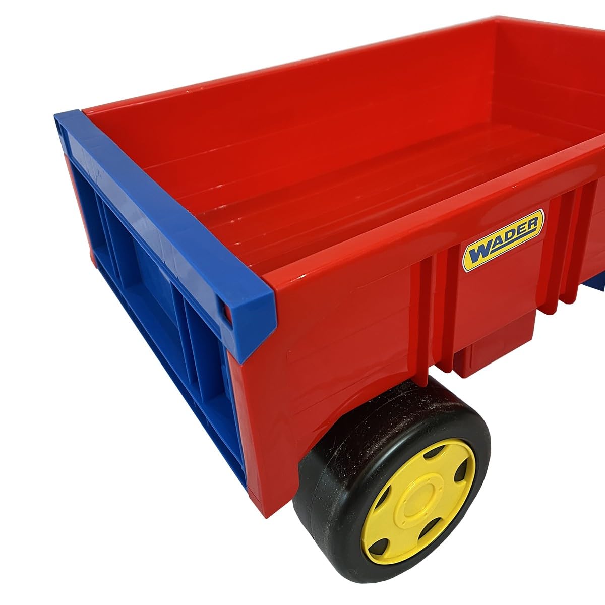 Wader 10950 - Carretilla de Mano Gigante con robustos Ejes de Acero, Capacidad de Carga hasta 60 kg, tamaño Aprox. 95 cm, para niños a Partir de 12 Meses, Juegos creativos