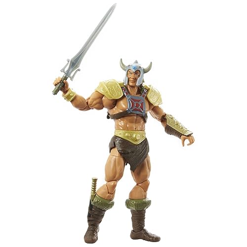 Masters of the Universe Masterverse Nueva Eternia Figura de Acción de He-Man con Accesorios, Regalo Coleccionable Motu de 7 Pulgadas para Fans 6 Años y Más
