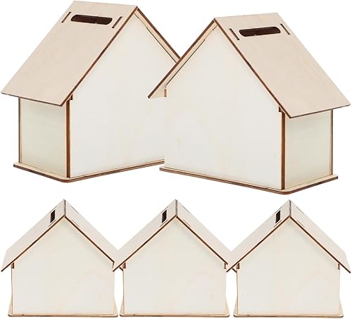 Kisangel 15 piezas para niñas kits de decoración de bancos pintables para niñas pintura divertida casa de pájaros cambio de manualidades bancos de