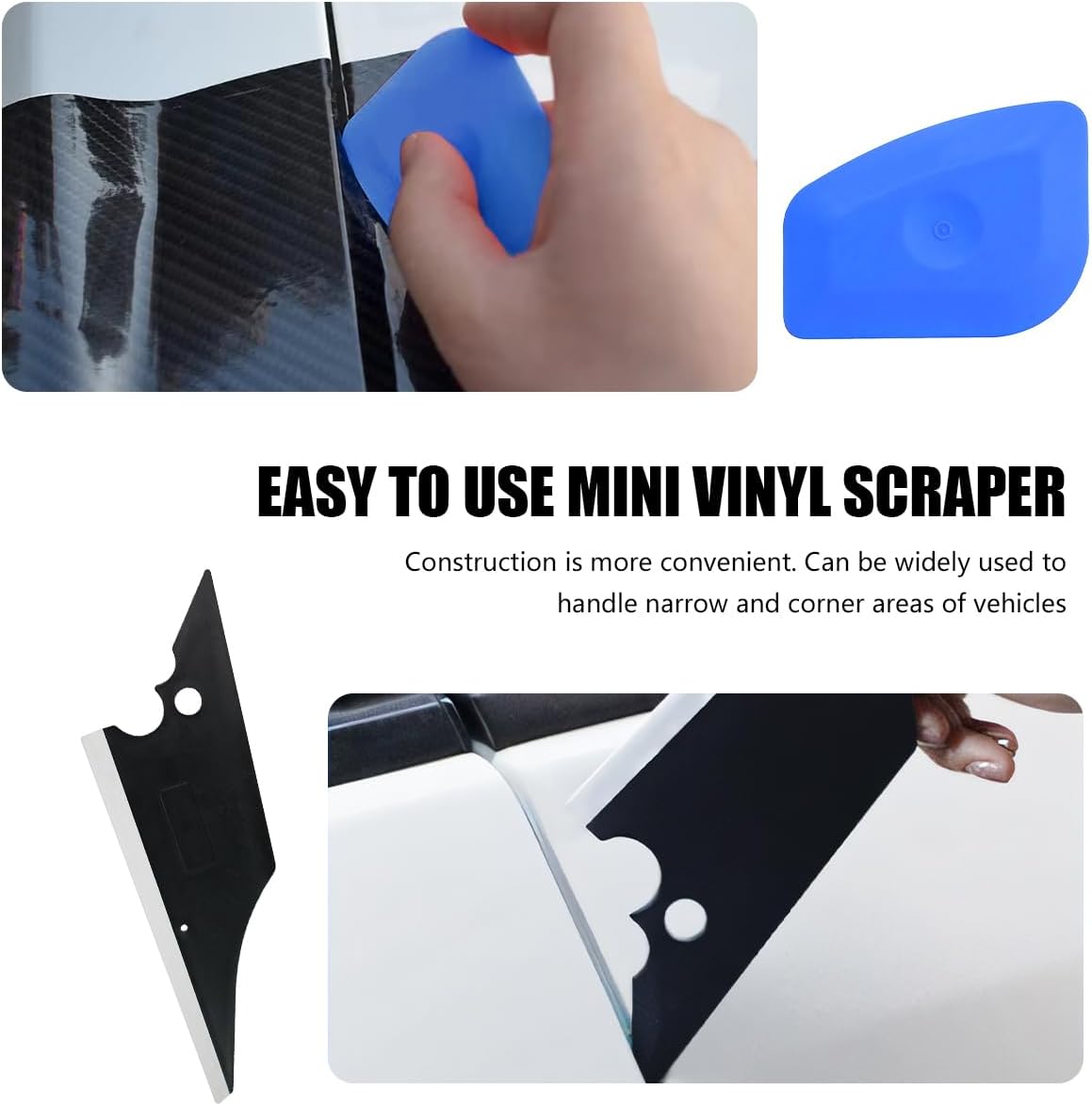 51PCS Car Window Tint Tools Kit, Vehicle Glass Protective Film Wrapping Set, Automotive Window Tinting Vinyl Wrap Installation Kit, Universal for Automobile RV Truck