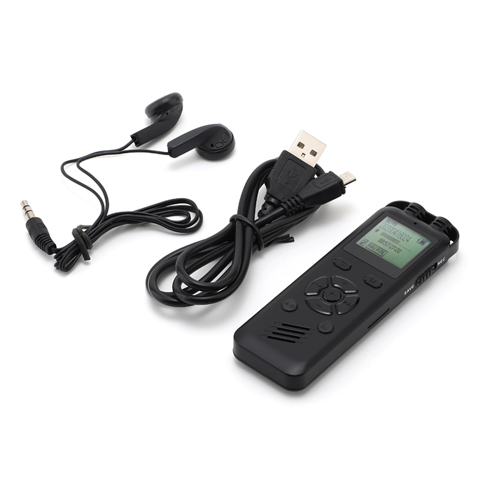Enregistreur Vocal, Enregistreur avec 20 Heures d'Enregistrement Continu Enregistreur Audio de 8 Go pour Enregistrement Sonore Clair et Persistant (32GB)