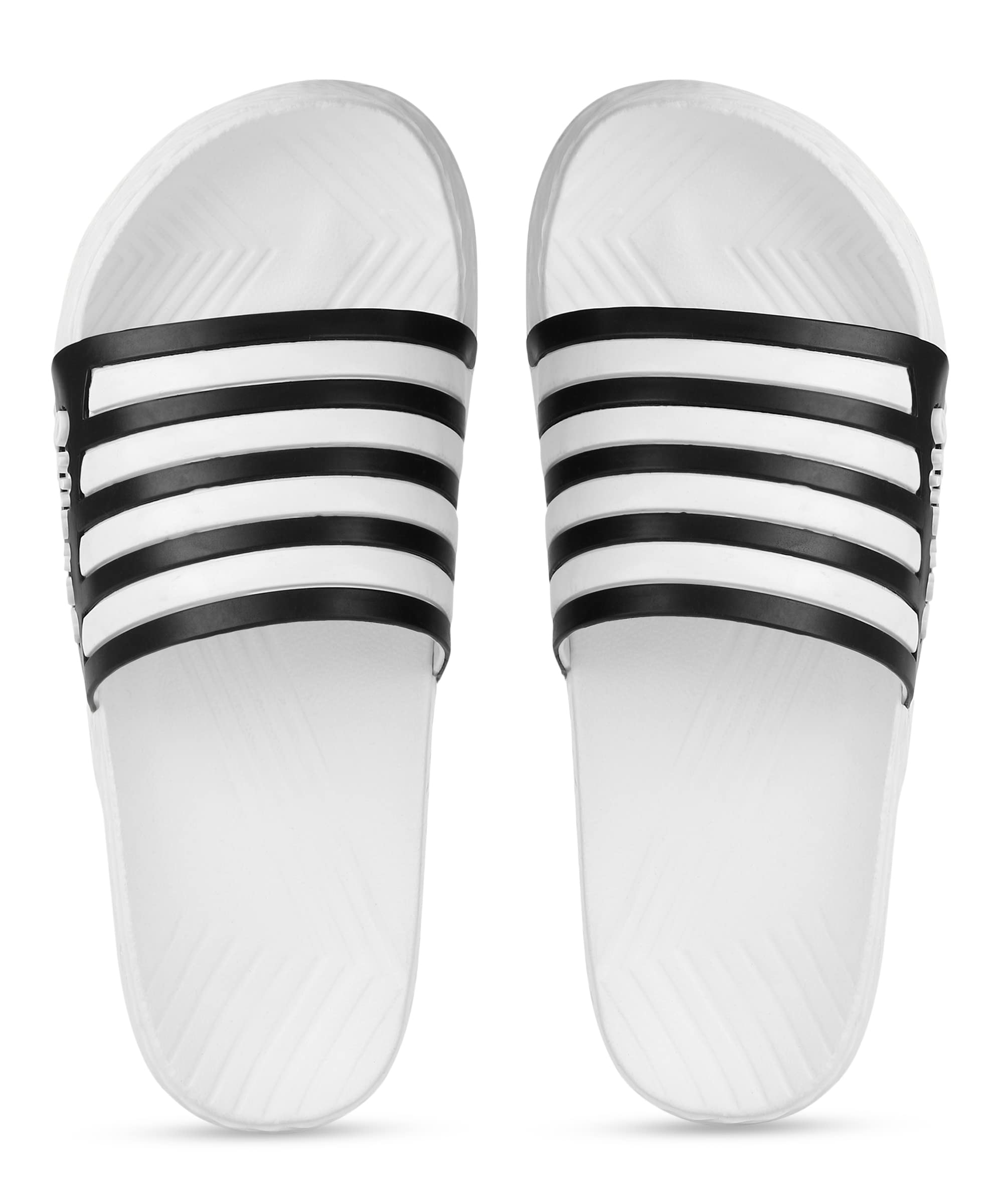 Aqualite Sliders for Men|| Comfort Trendy Stylish Fashionable Slippers For Men||Flip Flops for Men||Slides for Men, White & Black, UK 6 (B0BY2LTHDQ) Amazon Price History, Amazon Price Tracker