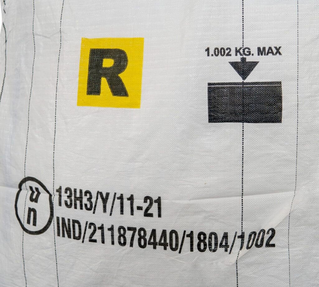 Generico Big Bag tubolare omologato ONU 13H3/Y, stampa R, fodera interna in polietilene cucita
