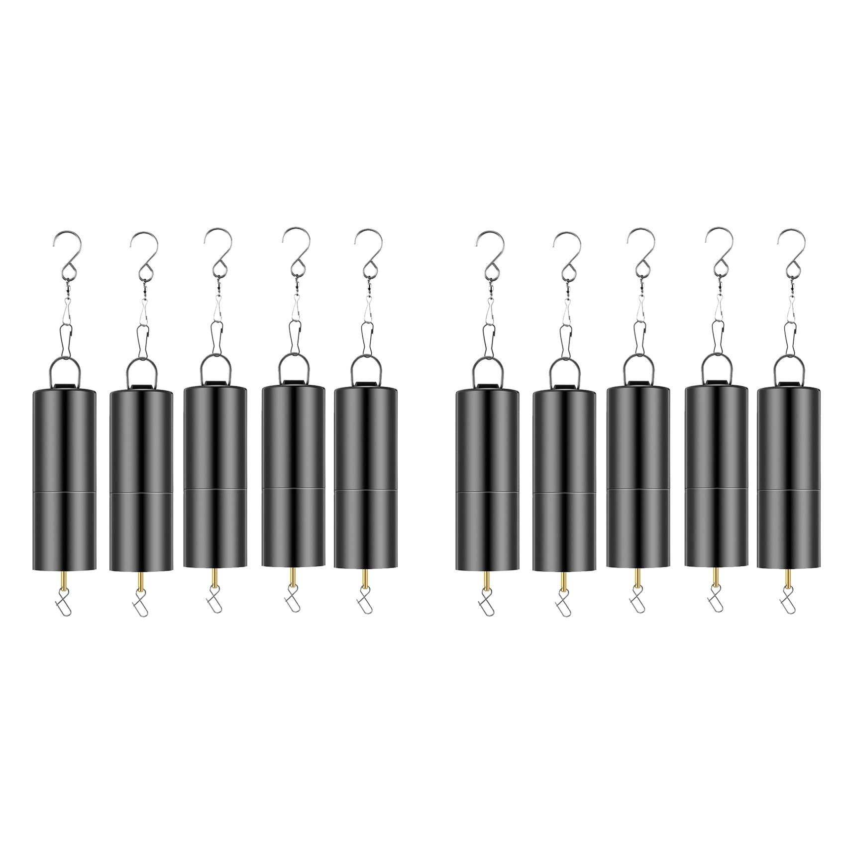 Jnchdghwa 10 Pcs Ornament Spinner Rotator Battery Operated Wind Spinner Motor Disco Ball Motor with 5 Wind Spinner Swivel Hooks