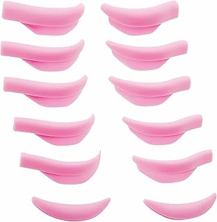 Lash Lift Pads Rods,Eyelash Perm Rods,Eyelash Lift Pads, Soft Reusable Lash Lifting Shields 5 Size S M M1 M2 L 10 Pcs Tender Eyelash Perming Curler Shield Pads