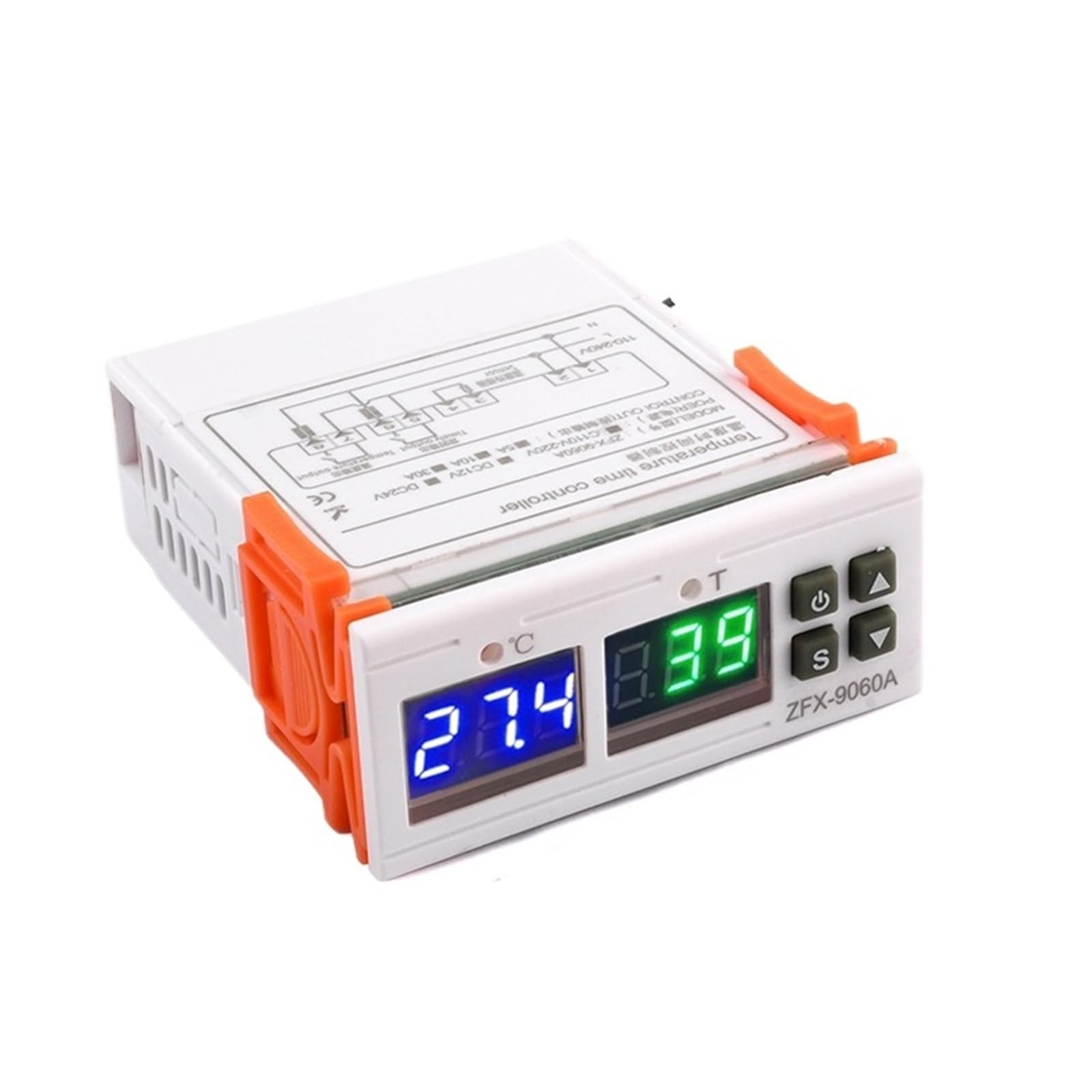 Cyfrowy regulator temperatury 10 A AC110-20 V z timerem ogrzewania i chłodzenia oraz wyjściem przekaźnikowym termostatycznym 3 w 1