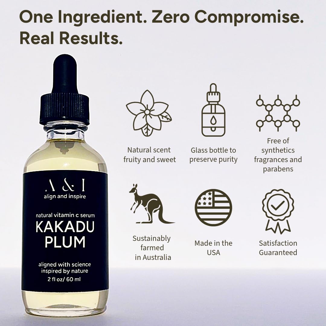 Amazon.com: Vitamin C Serum, Pure Kakadu Plum Oil 2oz : Beauty
