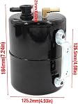 Vacuum Reserve Canister 5 in D x 7 in L Steel Black Finish