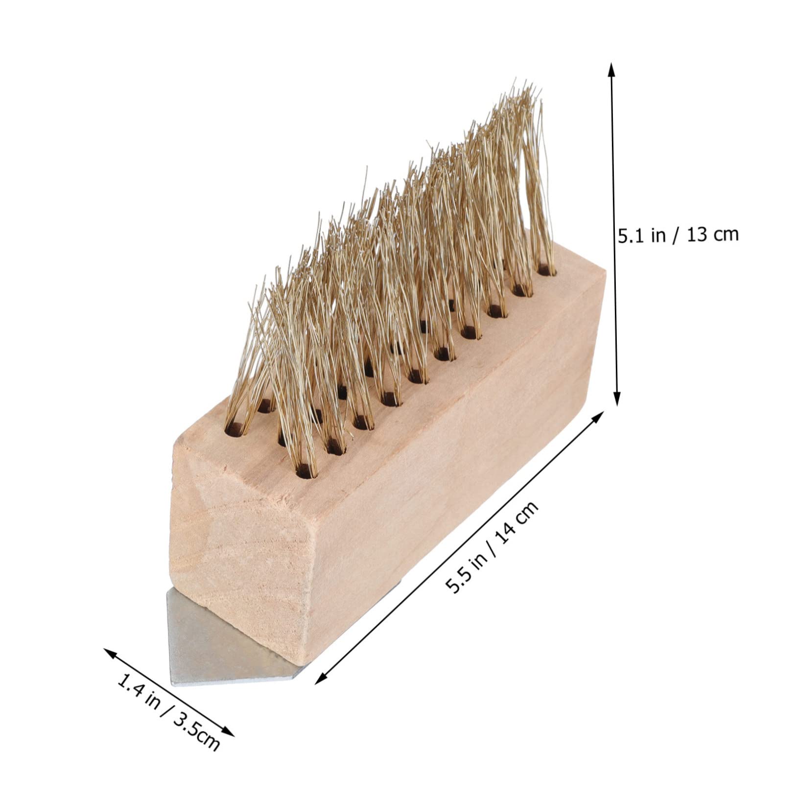 VICASKY Moss Removing Tool 2pcs Garden Weeding Brush Steel Wire Brush for Yard Cleaning Lightweight Design