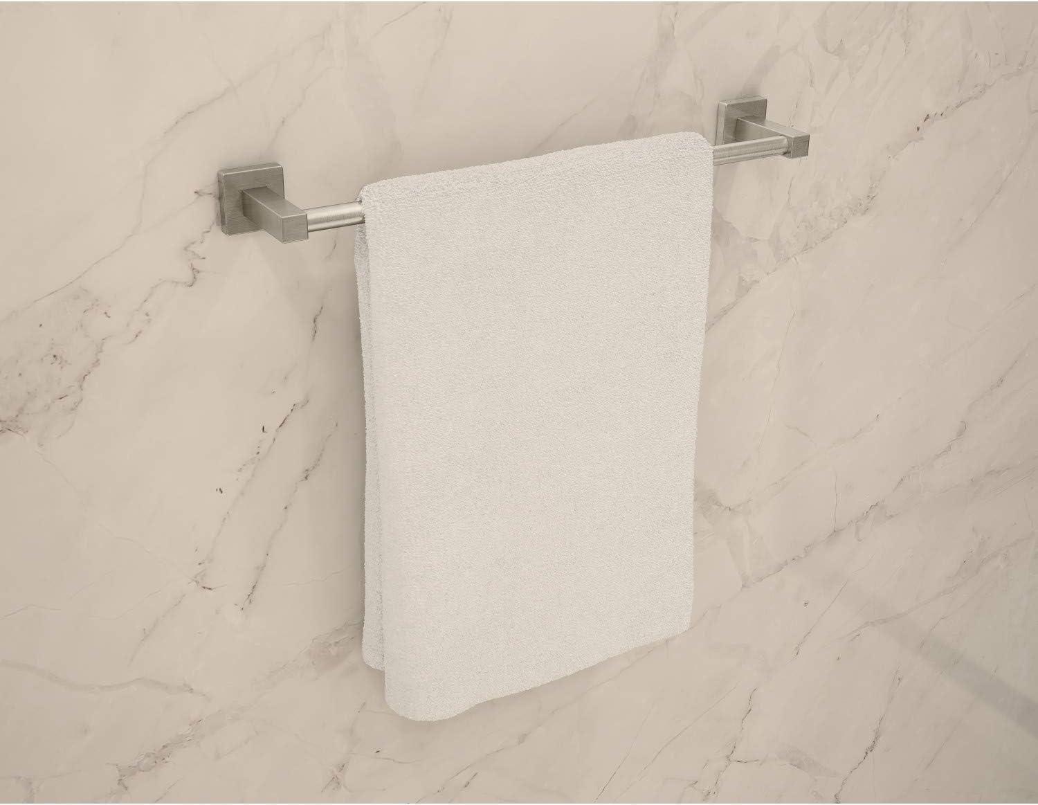 Symmons 36AC4BUNDLESTN Duro 4-Piece Wall-Mounted Bathroom Hardware Set in Satin Nickel