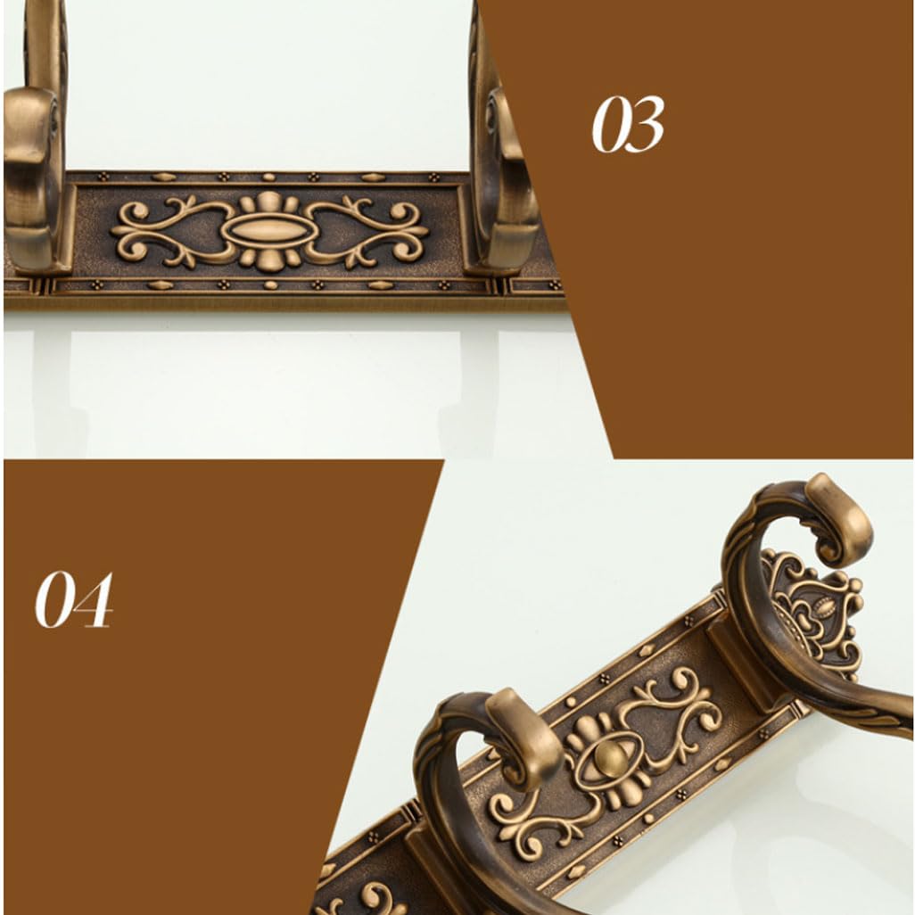 Metalowa garderoba w stylu vintage, do montażu na ścianie, pogrubione aluminiowe haki w kształcie parasola, drążek na ubrania, wieszak na ręczniki w stylu antycznym do łazienki, przedpokoju