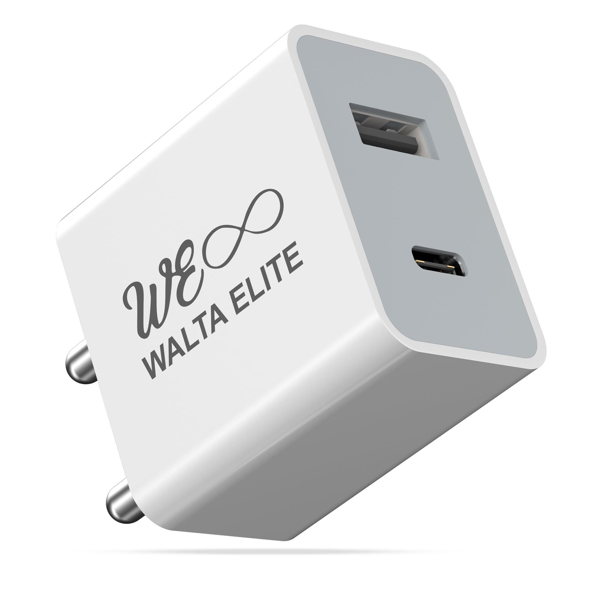 Walta Elite 20W Mach USB & Type-C Dual Output Super Fast Charger,Wall Adapter Power Delivery 3.0 Fast Charging & USB A Adaptor for iPhone, Android & Other Type C Enabled Devices (White), Pack of 1 (B0B6R9Z16F) Amazon Price History, Amazon Price Tracker
