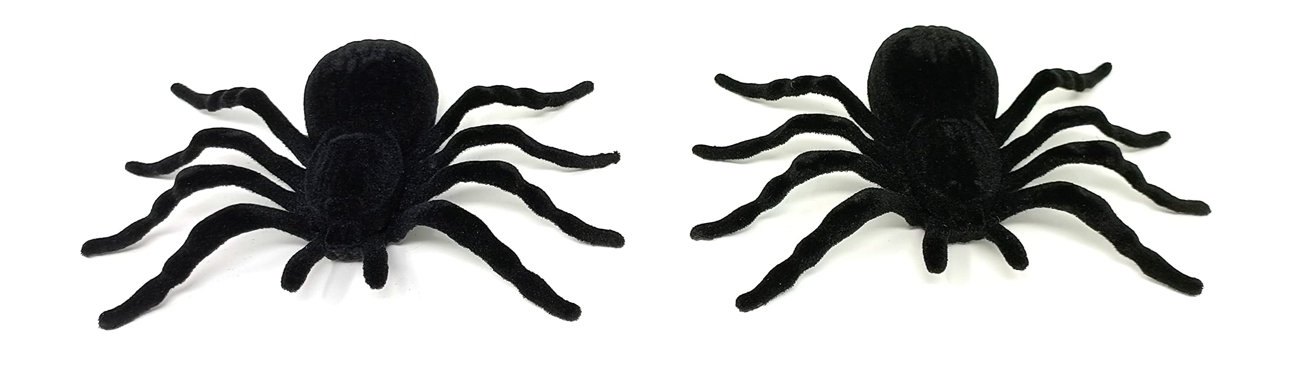 BEAU STUTI Realistic Looking Black Spider Toys for Kids and Everyone's Prank and Fun (Pack of 2)
