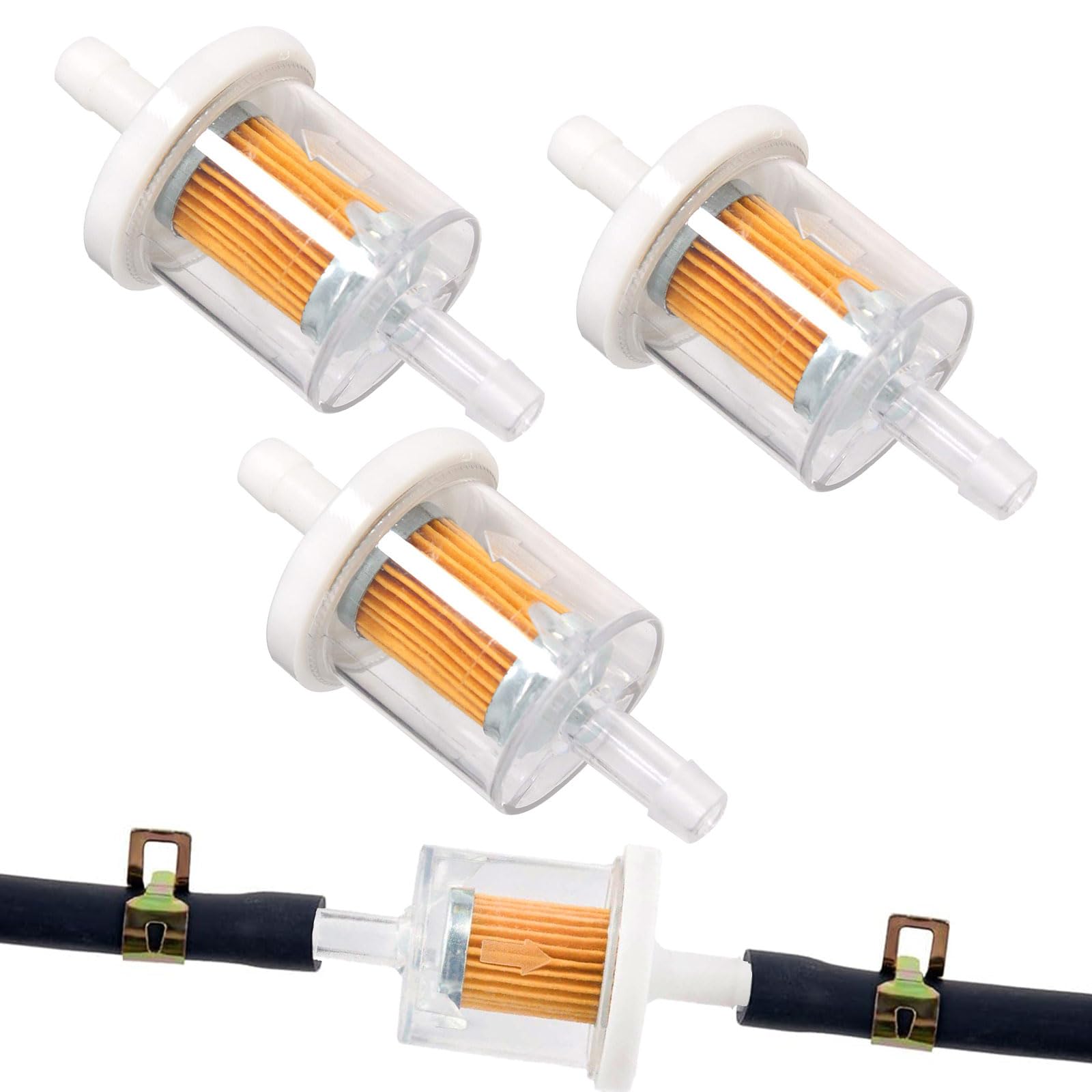 Rubinetto Carburante Universale Da 8 Mm/1/4" Con Tubo Flessibile Da 6 Mm Per Moto, Quad - Foto 6