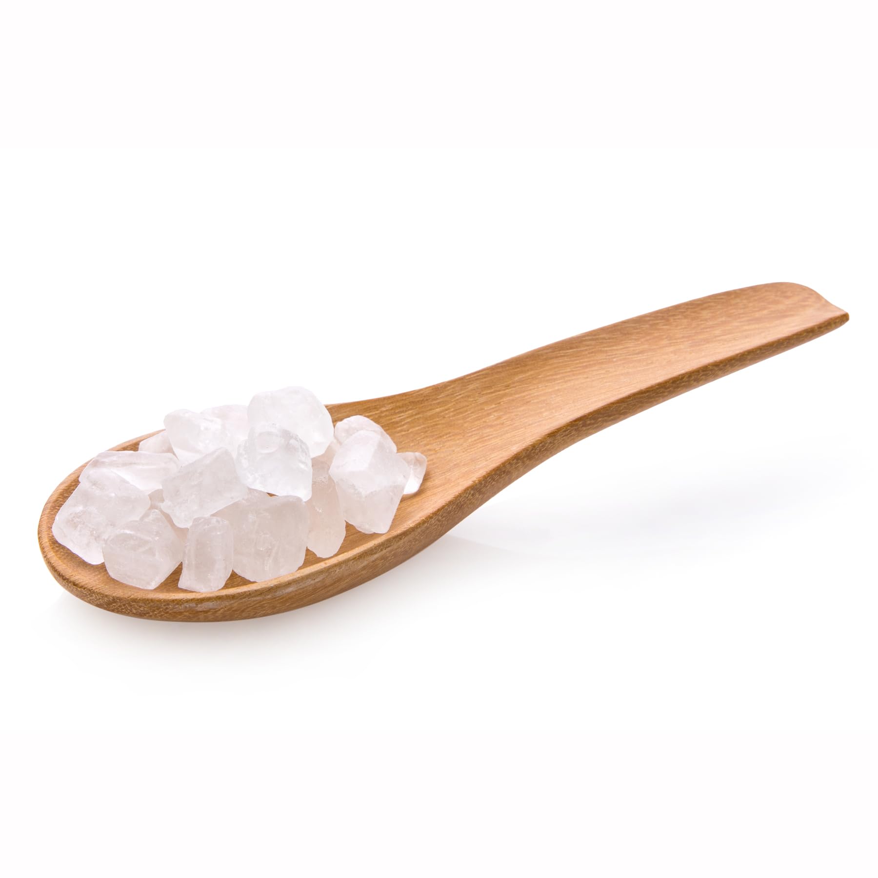 Pure and Natural Medium White Rock Sugar Crystals for Tea and Coffee, Pure and Natural, 2-Pounds Bag