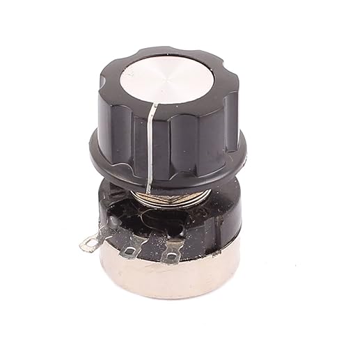 uxcell A16071900ux0172 Potenciómetro giratorio de la herida del alambre de los terminales B204, resistencia ajustable de 200 K ohmios