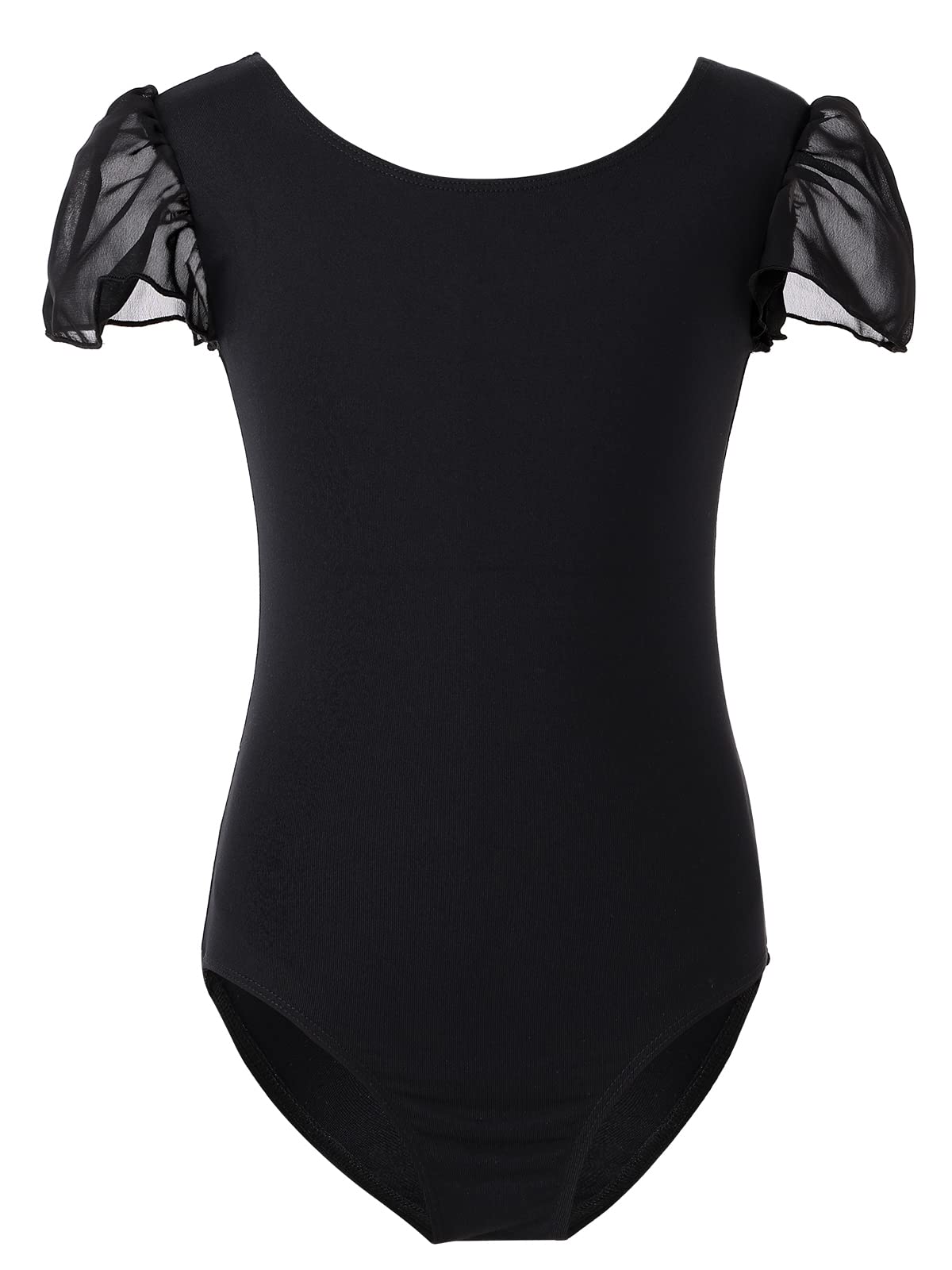 Bezioner Maillot Ballet Niña Maillot de Danza Leotardo Gimnasia Manga de Soplo para 3-12 Años — view 3