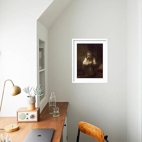 Miniatura 7 de ART.COM Lienzo decorativo para pared, diseño de una chica con escoba, 1651 por Rembrandt van Rijn, decoración figurativa, 18 x 24 pulgadas