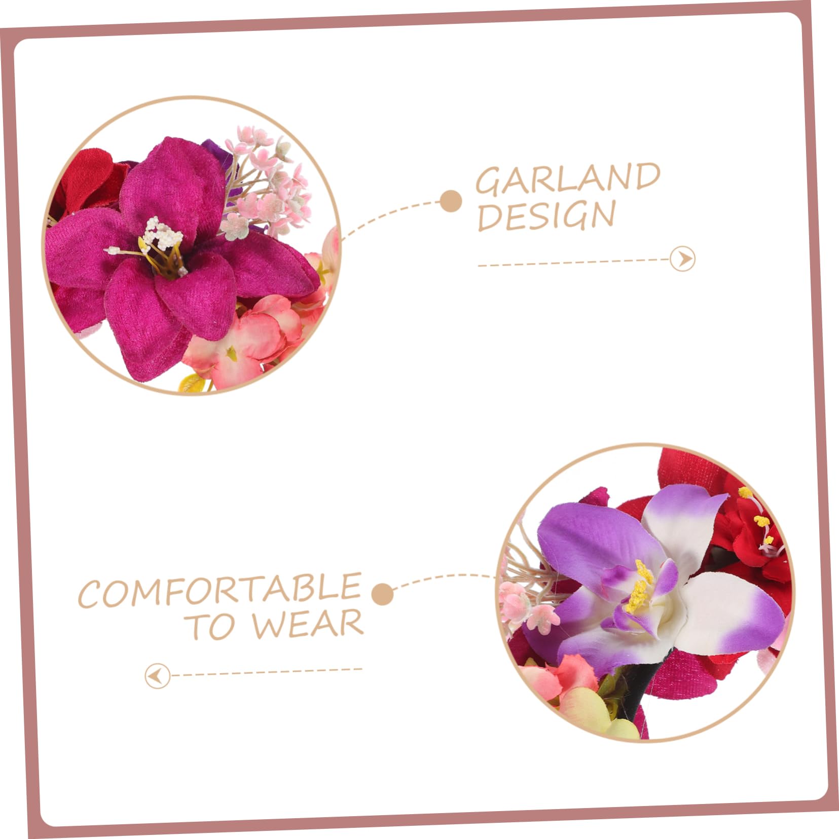 Healeved 4pezzi Cerchietto Floreale Elegante Per Cerimonia e Occasioni Speciali Accessorio Per Con Fiori Di Giglio Per e Matrimoni