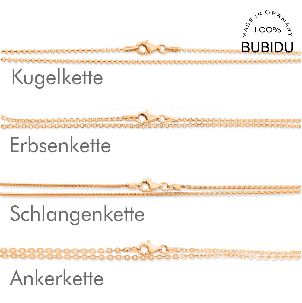 Rosegold Kette Geburt Namenskette mit Herz aus 925 Sterling Silber Goldkette mit Namen moderne Kette mit Gravur Taufe personalisiert Name | HANDMADE IN GERMANY