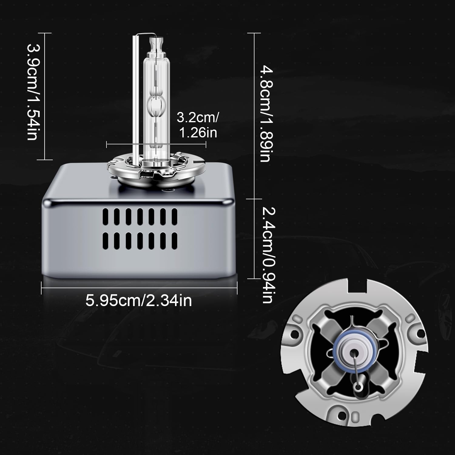 WinPower D5S Żarówki Xenonowe HID 25W 6000K Czysta Biel 12V Światła Drogowe Mijania Ksenon Żarówki Reflektorów, 2 Szt.