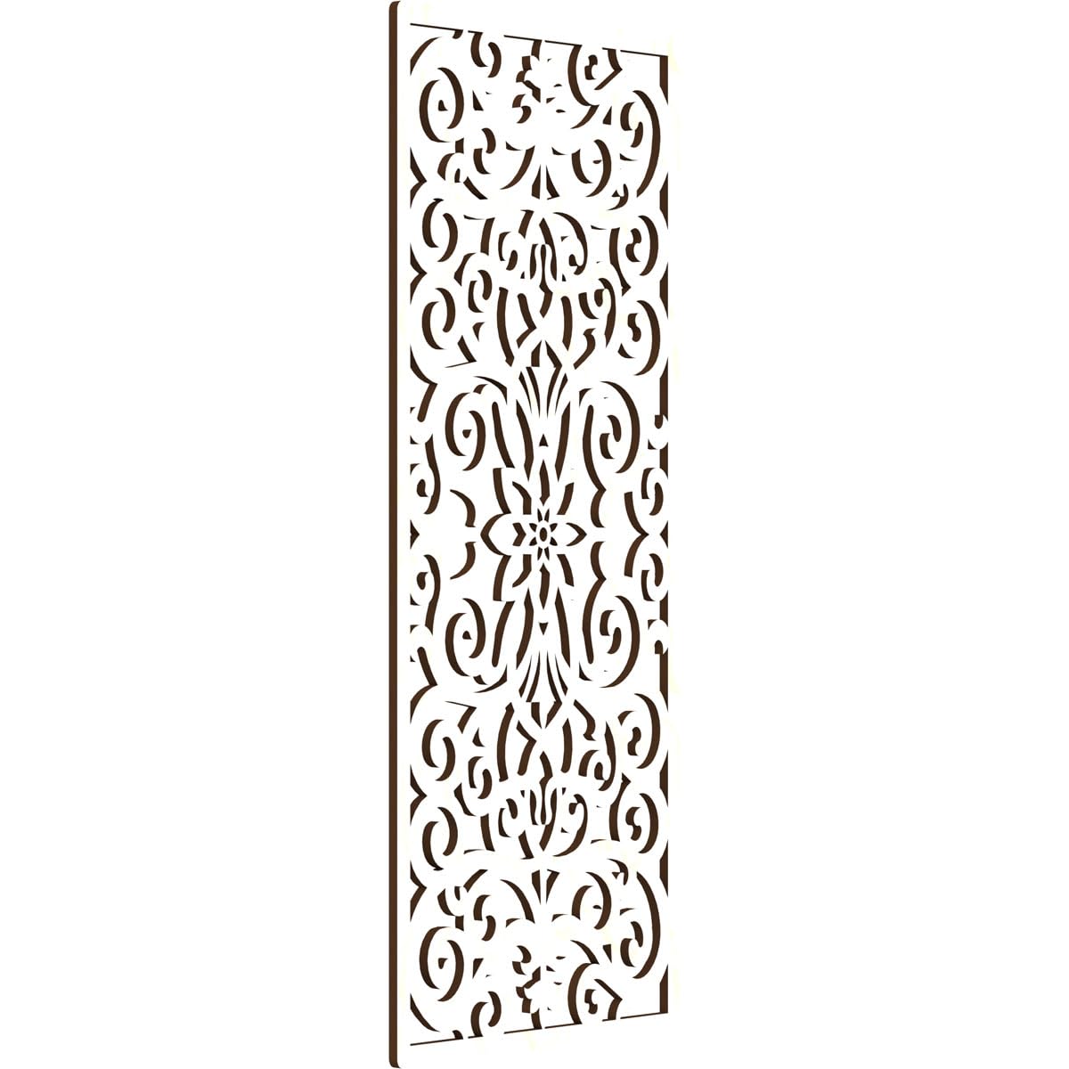 Buel Decorative Pierced Fretwork Wood Wall Panels, 17 3/8"W x 44 3/8"H x 3/8"T, Birch